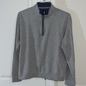 Cotton Blend Prep Johnnie-O 1/4 zip Belden LS Zipper Front Yoke Sweatshirt Shirt